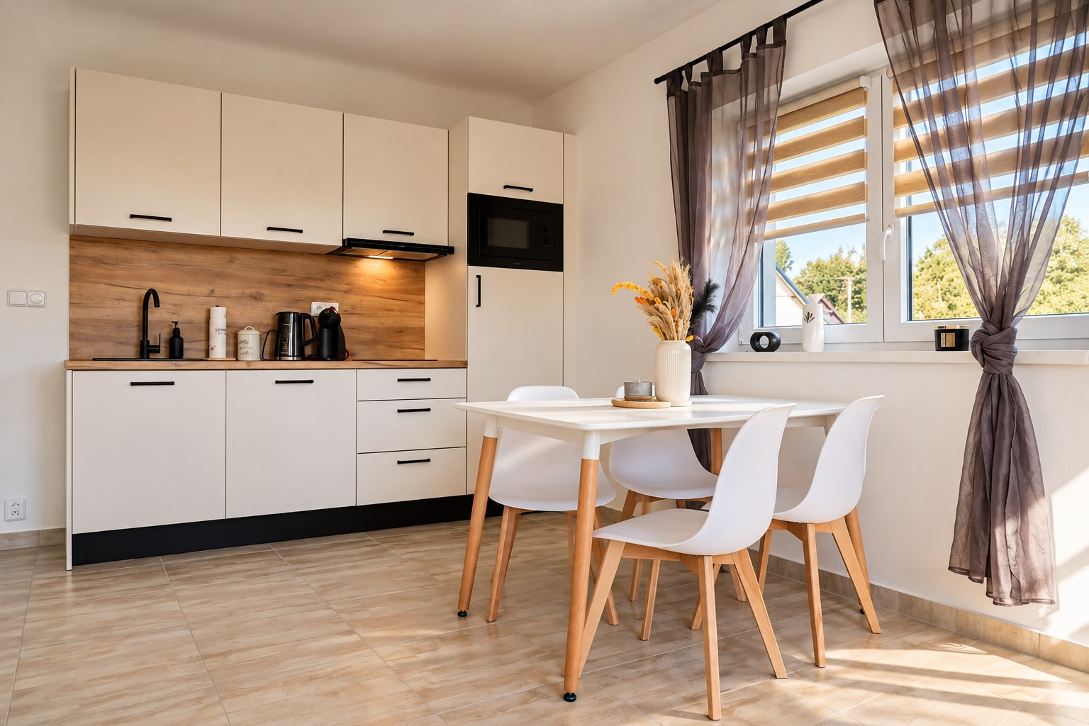 Apartmány Panorama Bublava – Apartmán 3: Podkrovní apartmán s plně vybavenou kuchyní a výhledem na hory